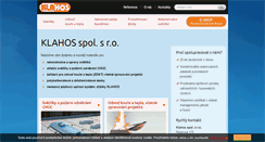 Desktop Screenshot of klahos.cz